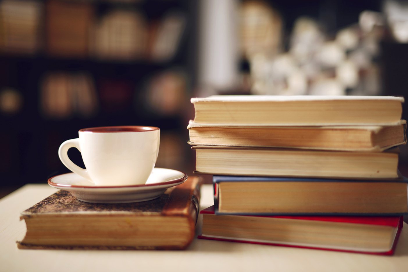 books and coffee